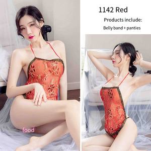 सेक्सी लिंगरी अंडरवियर फैशन महिलाओं पारदर्शी शुद्ध धागा कढ़ाई चीनी-शैली की छाती - Product Image 5