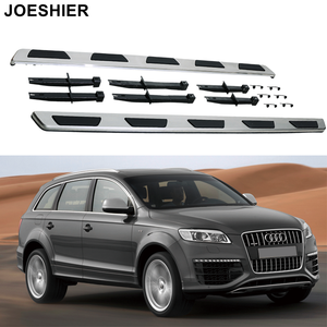 JOESHIER - Estribos Laterales de Aleación de Aluminio de Alta Calidad, Juego Completo con Fijación por Tornillos para Audi Q7 2005-2015, Protección - Product Image 1