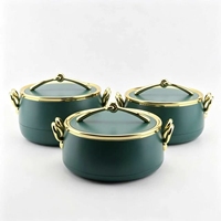 Ensemble de chauffe-plats de luxe 1L 2L 3.5L, vitrine isotherme pour aliments chauds et ensemble de casseroles pour événements et réceptions