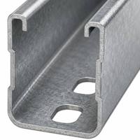 Profilé en acier en U H2 solaire Q235B 41*62*2.0/2.5 pour système de montage photovoltaïque