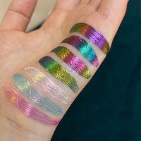 Fard à paupières liquide multichrome effet caméléon, sans cruauté, couleur arc-en-ciel Aurora, personnalisable