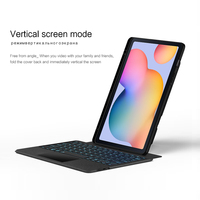 Casing samsung GALAXY Tab SM-T860 T865, sarung keyboard nirkabel ramping 10.5 inci dengan touchpad