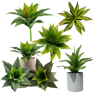 Venta al por mayor de fábrica: Plantas tropicales, planta de sisal, suculenta grande, <span class=keywords><strong>maguey</strong></span>, planta artificial de agave para decoración floral - Product Image 1