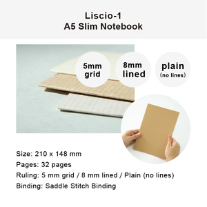 Custom A5 Slim Journal <b>Notebook</b> Saddle Stitch Binding Kraft Paper Branded Saddle Stitch Binding Slim Custom Branded Kraft Plain - Product Image 4