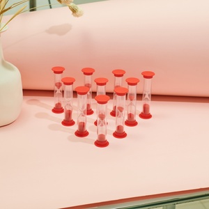 Mini minuteur cylindrique moderne - Réglages de 1/2/3/5/10 <span class=keywords><strong>minutes</strong></span> - Cadeau pour le brossage des dents des enfants - Pièce de jeu de table faite à la main - Product Image 4