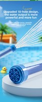 Pistolet à eau de 62 cm, jouet à pompe, canon à eau de dessin animé, pour l'été, la piscine, la plage, les combats aquatiques pour enfants