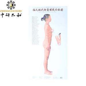 Carte murale moderne des points d'<span class=keywords><strong>acupuncture</strong></span> et des méridiens de Ren, diagramme des points d'<span class=keywords><strong>acupuncture</strong></span> et de l'<span class=keywords><strong>acupuncture</strong></span> corporelle - Product Image 3