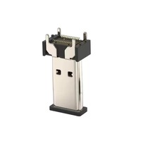Connecteur femelle Type C 24 broches de 15,0 mm de hauteur pour montage SMT vertical, pour téléphone, POS, IOT, charge rapide, prise Type C