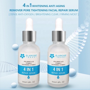 Suero 4 en 1 Blanqueador, Iluminador, Hidratante y Nutritivo con Niacinamida, Ácido Hialurónico, Vitamina C y E, Antiarrugas y Exfoliante para el Rostro, OEM - Product Image 1