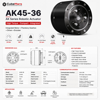 Cubemars AK45-36 Motor de Articulación Robótica Ligero de Venta Directa de Fábrica para Aplicaciones en Robots Humanoides