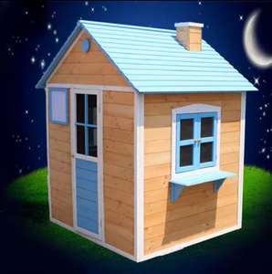 Özelleştirmek Playhouse Diy ahşap komple kolay montaj bahçe çocuk Playhouse ahşap ev - Product Image 6