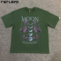 T-shirt Homme Tricoté 100% Coton Épais, Durable, Coupe Oversize, Imprimé, Écologique, Thème Guérisseur Spirituel et Énergie