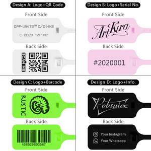 Nhà Máy Tùy Chỉnh Chất Lượng Cao Thiết Kế Nhựa Tag Quần Áo Và Giày Dép Con Dấu Đặc Biệt Nhãn Tùy Chỉnh Logo Thương Hiệu - Product Image 4