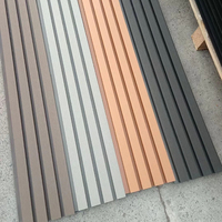Panneau Mural en Bois Composite (WPC) et PE Moderne à Couleur Personnalisée pour Décoration Extérieure