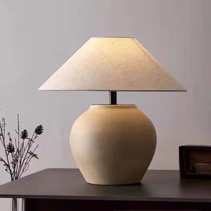 Japanese Wabi-Sabi Terroir Pottery <strong>Table</strong> <strong>Lamp</strong> Chinese Coarse <strong>Ceramic</strong> Living Room Hotel Designer Bedroom Bedside <strong>Lamp</strong> Decoration - Product Image 2