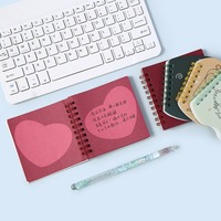 Cuaderno Personalizable con Espiral y Diseño Creativo de Dibujos Animados, Mini Cuadernos Bonitos para Estudiantes Escolares
