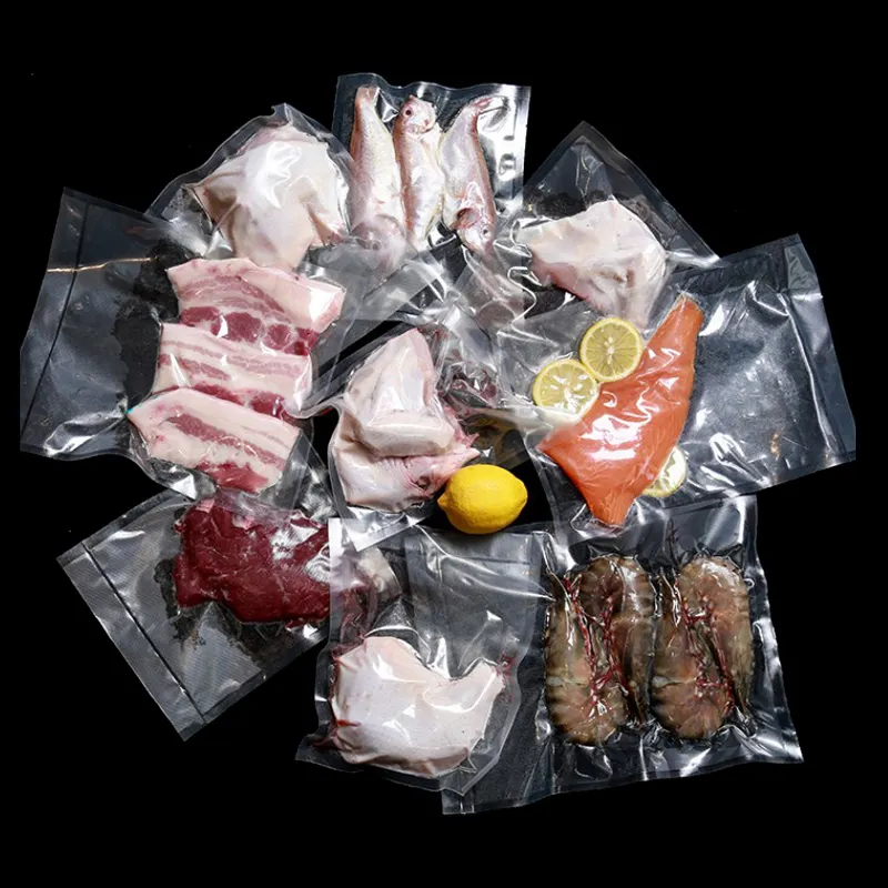 Bolsas de sellado personalizadas de grado alimenticio, embalaje de plástico al vacío, mylar, pollo congelador