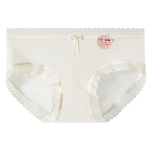 Culotte Hipster Sexy Sans Couture Antibactérienne Taille Moyenne en Tricot Solide pour Femme Pure Désir - Product Image 2