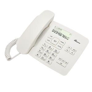 Teléfono <span class=keywords><strong>de</strong></span> identificación <span class=keywords><strong>de</strong></span> llamadas fijo, teléfono analógico <span class=keywords><strong>de</strong></span> oficina, altavoz, función <span class=keywords><strong>de</strong></span> teléfono, teléfono con cable para el hogar con calculadora - Product Image 3