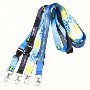 สายคล้องคอโพลีเอสเตอร์สำหรับเครื่องพิมพ์ซับลิเมชั่นขายส่ง พร้อมโลโก้และพวงกุญแจแบบกำหนดเอง - Product Image 6