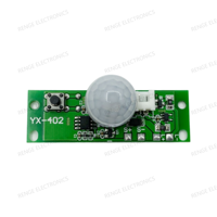 Module de détection infrarouge du corps humain 3,7 V, carte de circuit solaire, contrôleur de circuit de lampe murale à détection, 3ème vitesse