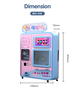 Máquina <span class=keywords><strong>de</strong></span> Algodón <span class=keywords><strong>de</strong></span> Azúcar Comercial, Automática, Eléctrica, Profesional, con Monedero, para Negocios - Product Image 3