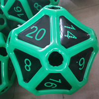 Dés géants gonflables en PVC avec logo personnalisé, dés à 20 faces pour jeux de rôle D&D, jouet pour fête en plein air, décoration de comic-con