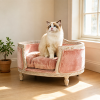Nid pour chat JIUZE, luxe moderne, écologique, en bois massif, canapé pour animaux de compagnie, rembourrage en polyester, petits animaux, toutes saisons, intérieur/extérieur, carton