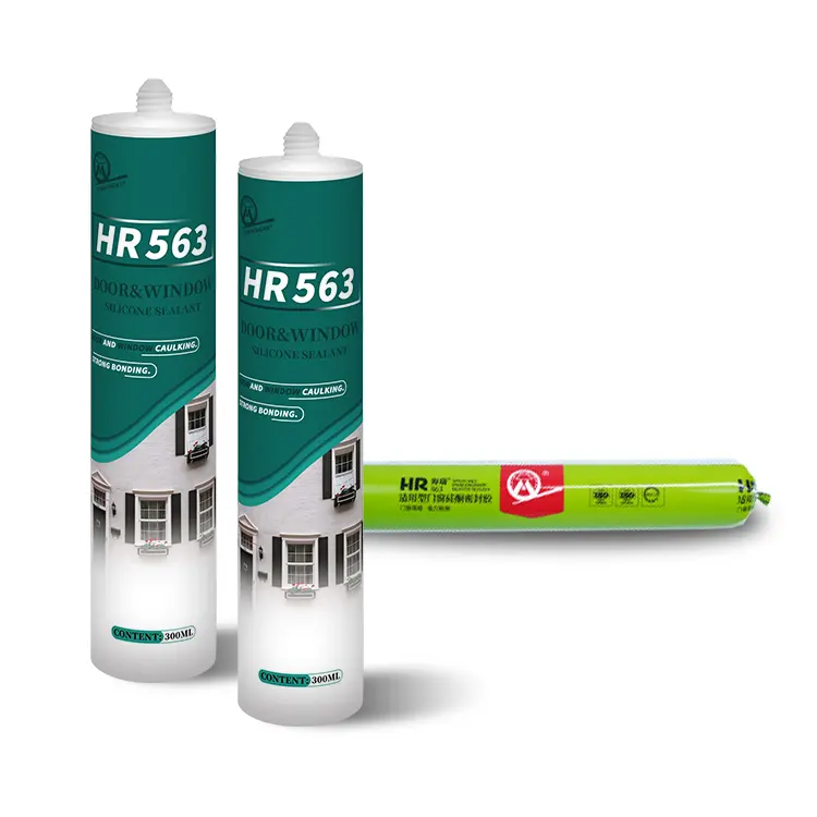 Mastic silicone MH563 résistant aux intempéries résistant à l'eau résistant à la chaleur fenêtres et portes adhésif silicone neutre mastic calfeutrage