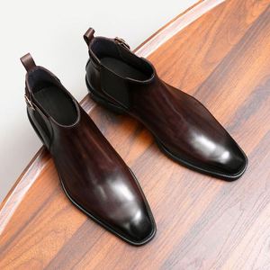 Mocasines Personalizados Estilo Inglés con Hebillas de Herradura Modernas y Parte Superior de Cuero con Patrón de Avestruz para un Calzado Casual de una Sola Pieza - Product Image 2