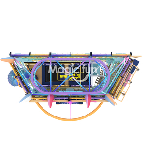 Thiết Kế Mới Lớn Đa Cấp Cấu Trúc Trong Nhà Phiêu Lưu Công Viên Trở Ngại Dây Tất Nhiên Trampoline Công Viên Với Leo Núi Tường Trượt - Product Image 6