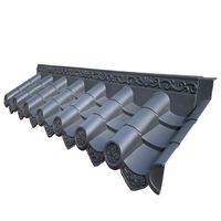 Tejas de Techo Japonesas de Plástico, Material de Construcción Ligero, Tejas de Pared, Láminas para Techos Tradicionales Japoneses Antiguos