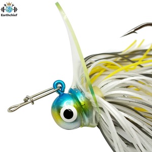 Leurres de pêche au jigging 19g, Chatterbait, Têtes plombées, Jupes en silicone, Leurres de pêche spinner, Jigheads Scrounger - Product Image 2