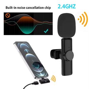 Micro không dây cài áo mini 2.4G Dual Tie K11 loại C nhỏ nhất dành cho điện thoại di động Android, quay vlog - Product Image 2
