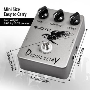 JOYO JF-08 DİJİTAL DELAY Gitar Pedalı Özel Filtre Devresi ile Analog Delay Seslerini Yakınca Canlandırır - Product Image 6