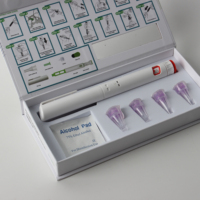 Boîte d'emballage en carton avec logo personnalisé, boîte à stylos, étui de rangement écologique pour stylo de 3 ml avec insert en mousse