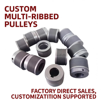 Poulies à nervures multiples Série PL PM, poulie industrielle de traction moteur à gorge en V personnalisée, OEM
