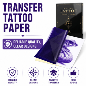 Xnet 100 feuilles de <span class=keywords><strong>papier</strong></span> stencil A4 <span class=keywords><strong>pour</strong></span> <span class=keywords><strong>tatouage</strong></span>, <span class=keywords><strong>papier</strong></span> thermique de transfert <span class=keywords><strong>pour</strong></span> machine à tatouer, accessoires - Product Image 2