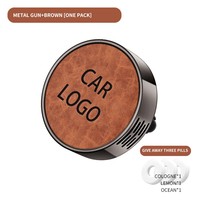 Clip Aromatizante Redondo de Aleación para Ventilación de Coche, Ambientador Recargable con Fragancia Natural, Eliminador de Olores, Decoración Interior