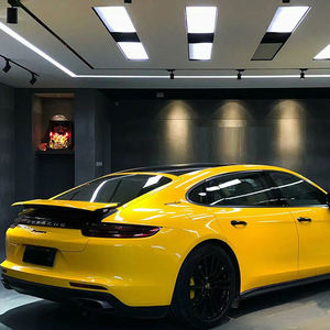 Film de protection de voiture jaune tournesol brillant, autocollants pour carrosserie, film vinyle auto-adhésif pour voiture - Product Image 1