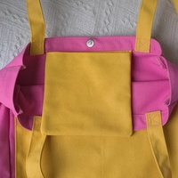 Sacs fourre-tout en toile décontractés avec logo personnalisé, réutilisables, pour le shopping, universitaires, taille moyenne, haute qualité, bicolores, à deux poches