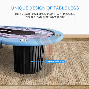 Mesa <span class=keywords><strong>de</strong></span> Póker Texas Hold'em Profesional <span class=keywords><strong>de</strong></span> Combinación Personalizada (Larga y Corta) para Casino y Club, Venta Caliente YS - Product Image 4