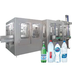 Zhangjiagang 500ml 1.5l Optional Rotary Type Drinking Pure Water High Speed 3 In 1 filling machine Pet Bottle