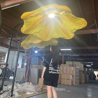 Lampe décorative d'extérieur interactive à induction corporelle, modèle de fleur artificielle à induction aérienne