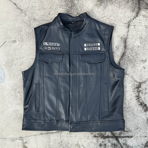 <span class=keywords><strong>Gilet</strong></span> da motociclista in <span class=keywords><strong>pelle</strong></span> ricamata retrò personalizzato per produttori di abbigliamento <span class=keywords><strong>gilet</strong></span> da <span class=keywords><strong>uomo</strong></span> stile <span class=keywords><strong>gilet</strong></span> ampio in <span class=keywords><strong>pelle</strong></span> sintetica per moto - Product Image 2
