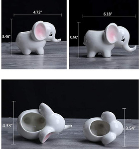 Dropshipping vasi succulenti elefante vasi <span class=keywords><strong>da</strong></span> fiori in ceramica succulente <span class=keywords><strong>fioriera</strong></span> pianta scatole di finestra per Cactus all'aperto al coperto - Product Image 3