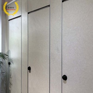 Thanh lịch hiện đại rắn chống cháy gỗ nhà vệ sinh phân vùng mới thương mại chuyên nghiệp Phòng tắm vòi sen phân vùng phù hợp - Product Image 5