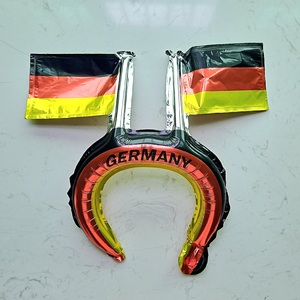 Nuovo arrivo decorazione all'ingrosso di tifosi di calcio bandiera fascia gonfiabile Hail Band PET palloncino Foil per la coppa del mondo - Product Image 6