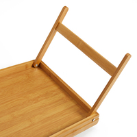 Natural House Vente de gros Table-plateau de lit en bambou avec pieds pliants Ordinateur portable de service pliable et portable Petit-déjeuner Plateau de lit