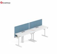 Bureau assis-debout électrique commercial à hauteur réglable, double moteur, ergonomique, pour poste de travail au bureau